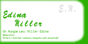 edina miller business card